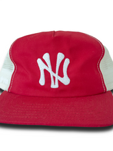 Load image into Gallery viewer, NV OG Mesh Snapback (Red/Cream/White)
