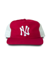 Load image into Gallery viewer, NV OG Mesh Snapback (Red/Cream/White)
